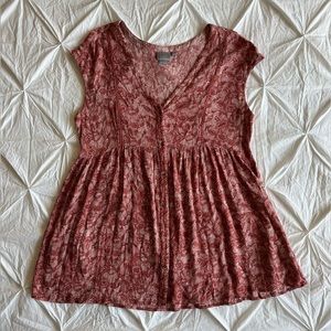 Vanessa Virginia Ladder Lace Tunic from Anthropologie